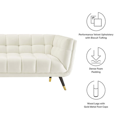 Adept Performance Velvet Sofa by Furniture for America