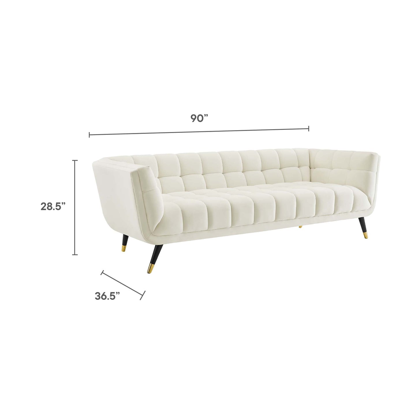 Adept Performance Velvet Sofa by Furniture for America
