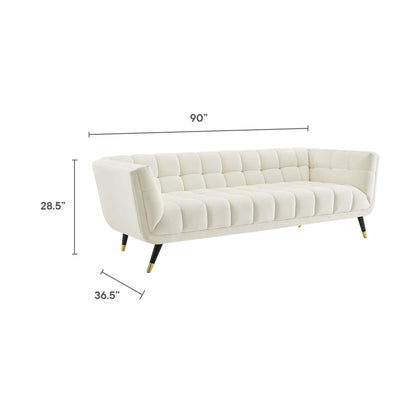 Adept Performance Velvet Sofa by Furniture for America