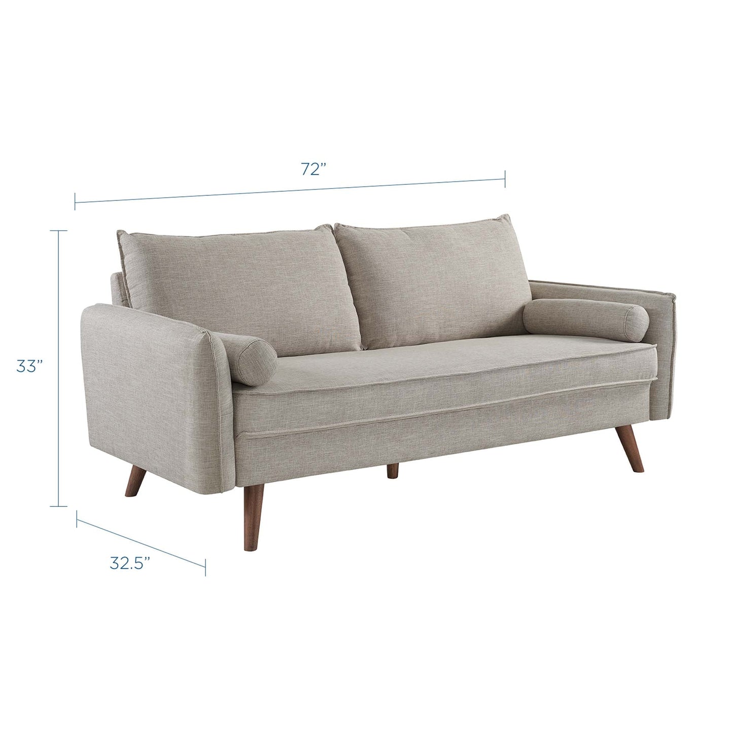 Revive Upholstered Fabric Sofa by Furniture for America