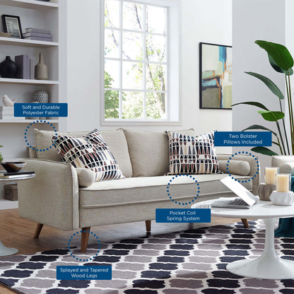 Revive Upholstered Fabric Sofa by Furniture for America