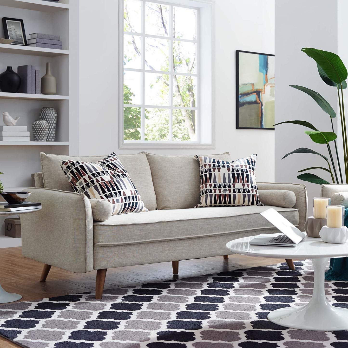 Revive Upholstered Fabric Sofa by Furniture for America