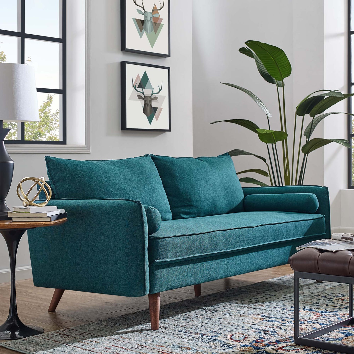 Revive Upholstered Fabric Sofa by Furniture for America