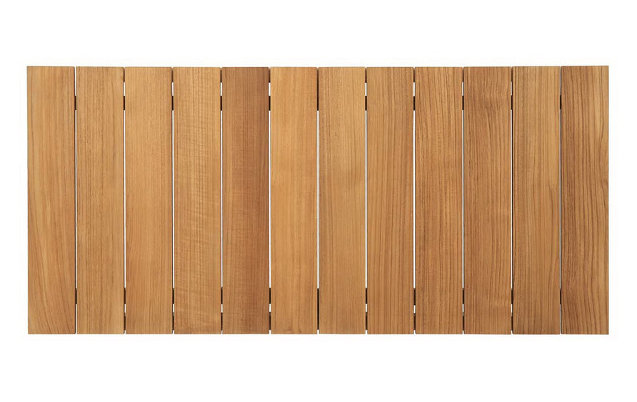 Fable 4 Piece Outdoor Patio Teak Set in Natural White