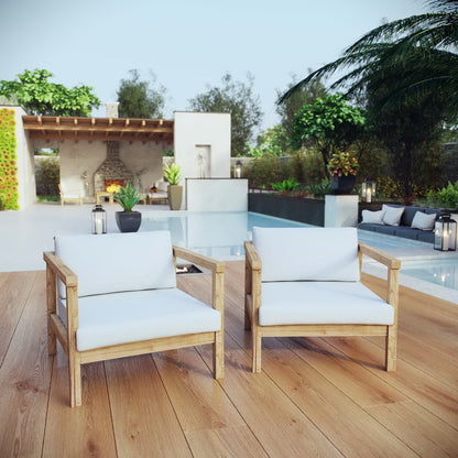 Bayport 2 Piece Outdoor Patio Teak Set by Furniture For America