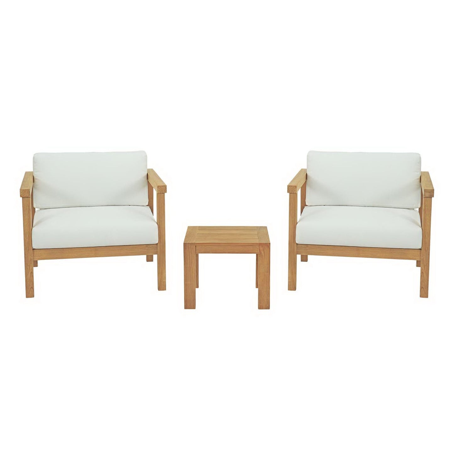 Bayport 3 Piece Outdoor Patio Teak Set by Furniture For America