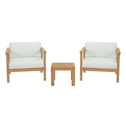 Bayport 3 Piece Outdoor Patio Teak Set by Furniture For America
