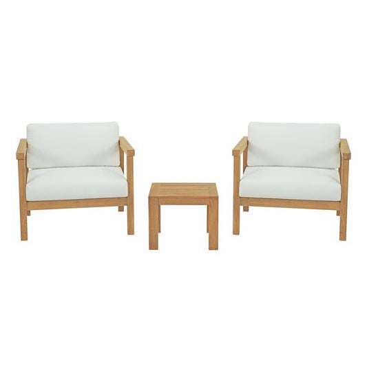 Bayport 3 Piece Outdoor Patio Teak Set by Furniture For America