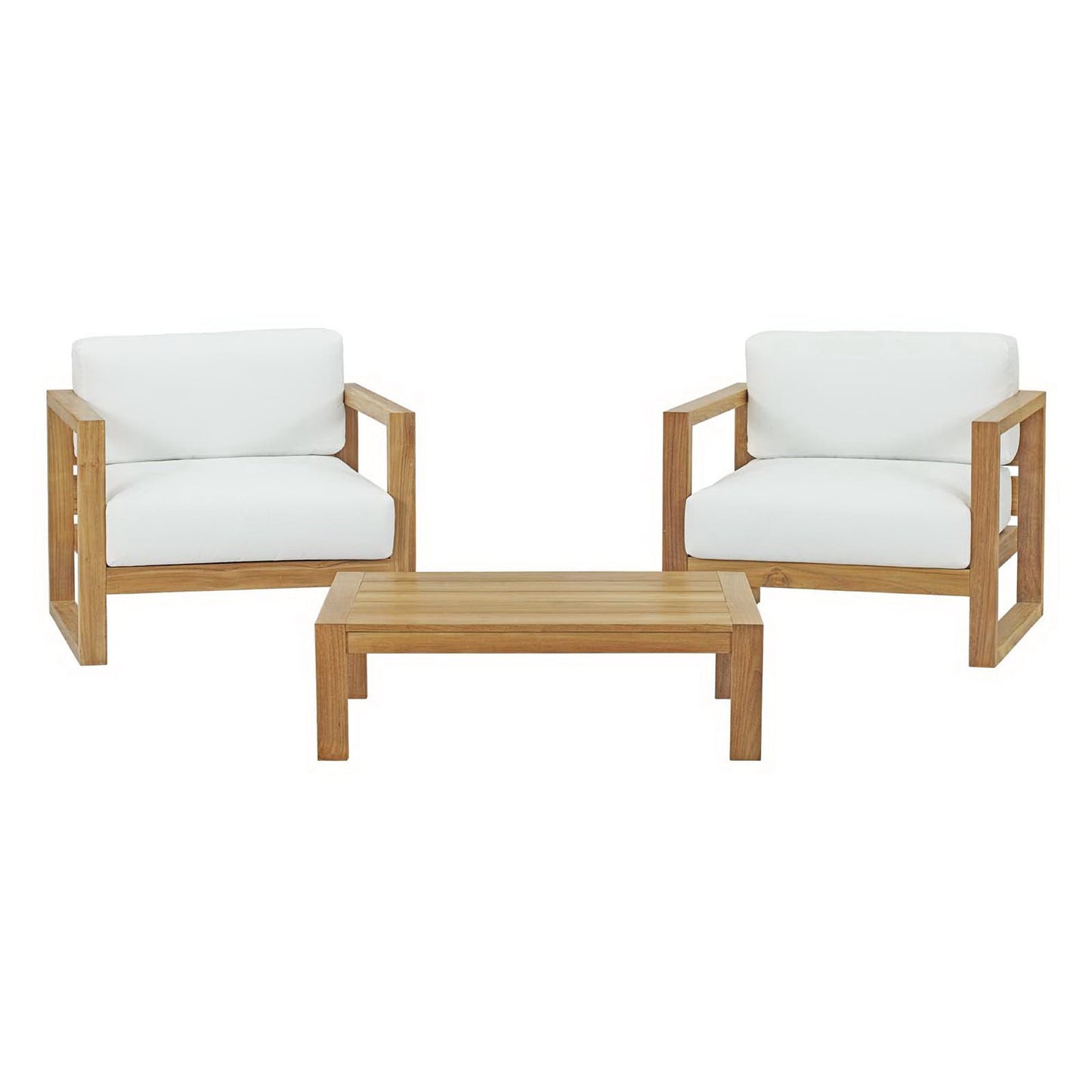 Upland 3 Piece Outdoor Patio Teak Set by Furniture For America