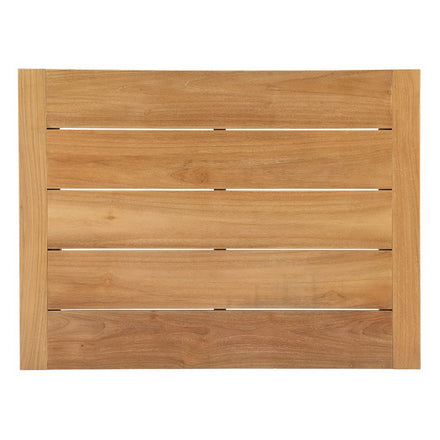 Upland 4 Piece Outdoor Patio Teak Set in Natural White