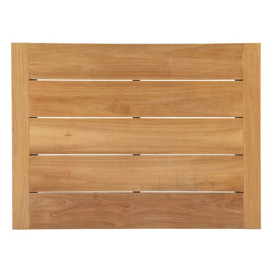 Cedar 8 Piece Outdoor Patio Teak Set in Natural White