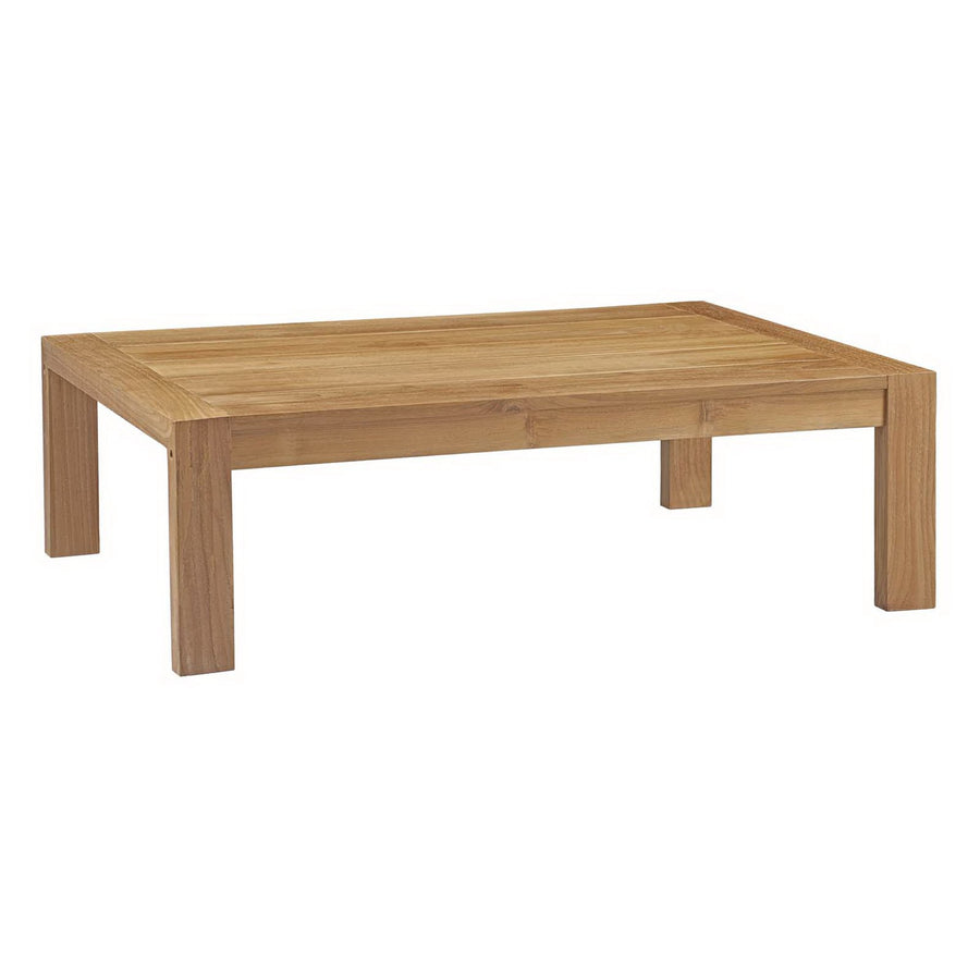 Cedar 6 Piece Outdoor Patio Teak Set in Natural White