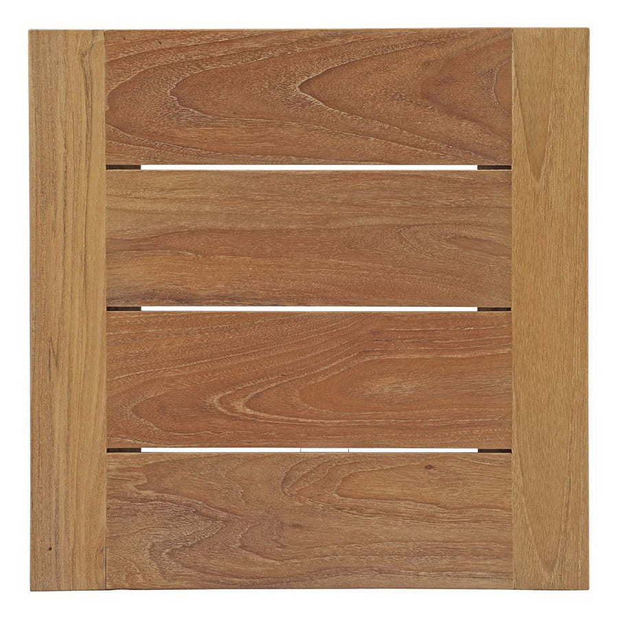 Cedar 3 Piece Outdoor Patio Teak Set in Natural White