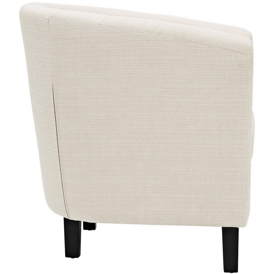 Hadley 2 Piece Upholstered Fabric Armchair Set in Beige