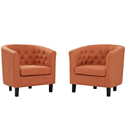 Prospect 2 Piece Upholstered Fabric Armchair Set by Furniture For America