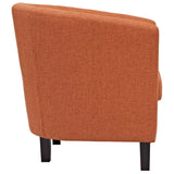 Hadley 2 Piece Upholstered Fabric Armchair Set in Orange