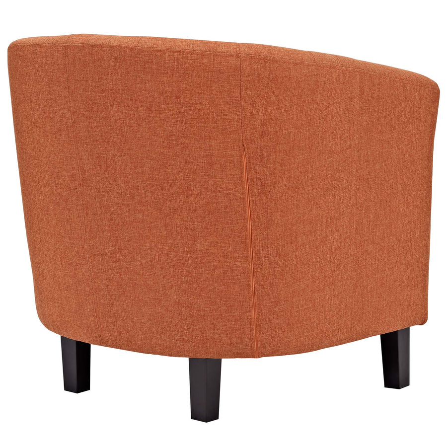 Hadley 2 Piece Upholstered Fabric Armchair Set in Orange