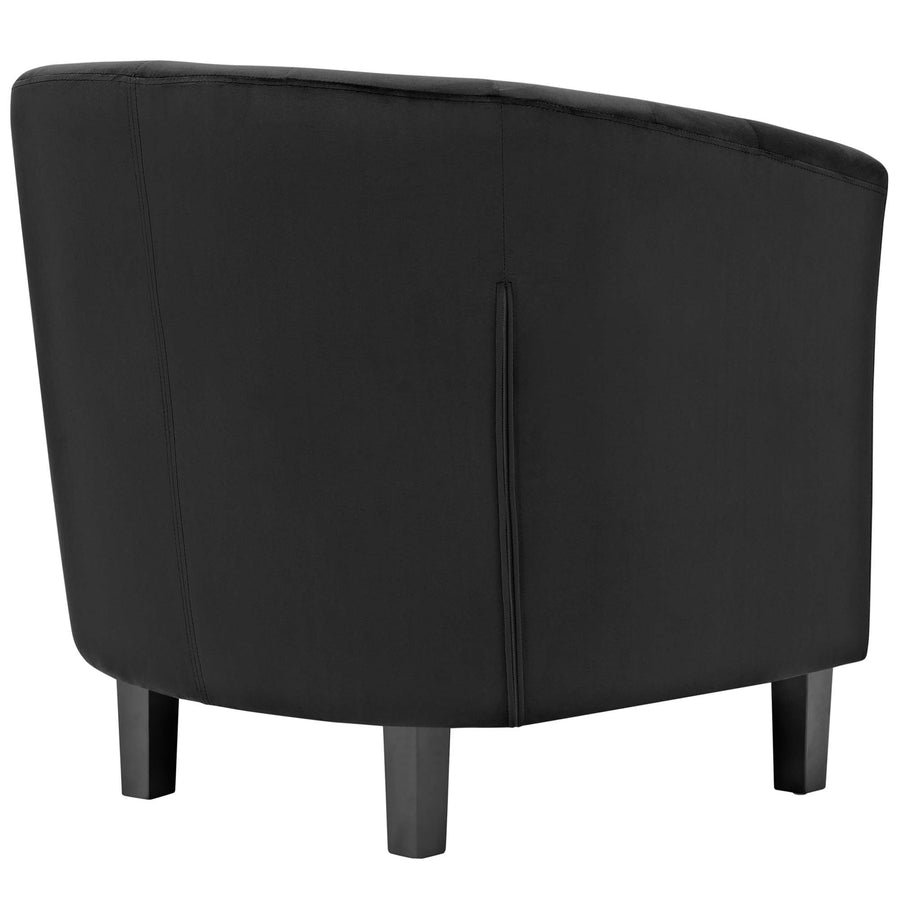 Hadley 2 Piece Performance Velvet Armchair Set in Black