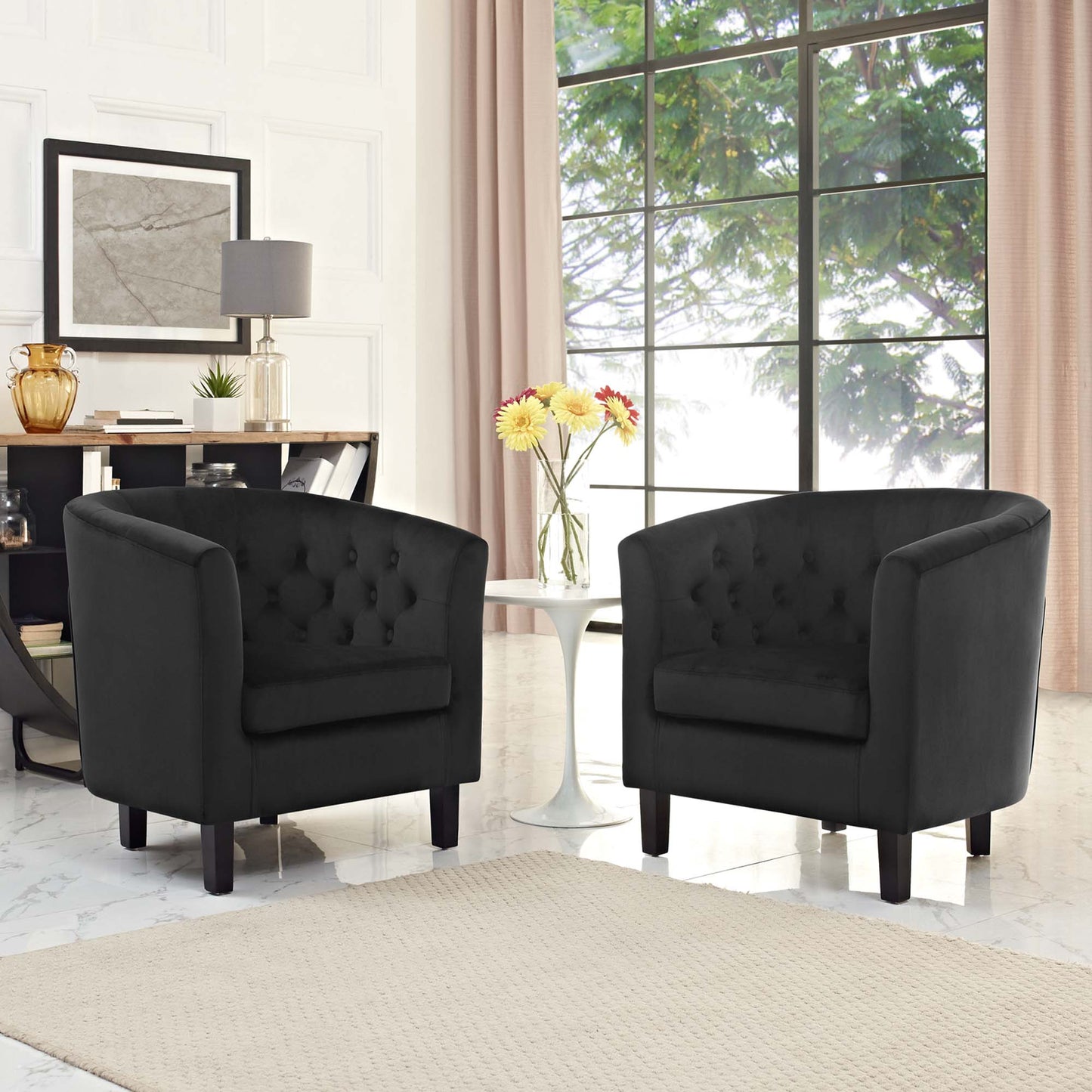Prospect 2 Piece Performance Velvet Armchair Set by Furniture For America