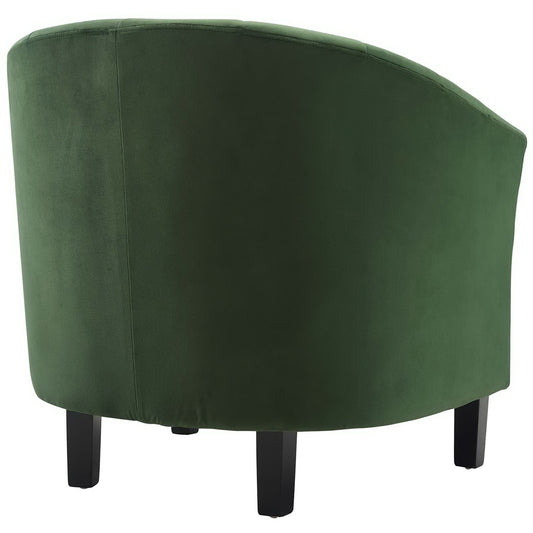 Prospect Channel Tufted Performance Velvet Armchair by Furniture For America