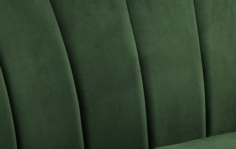 Hadley Channel Tufted Performance Velvet Armchair in Emerald