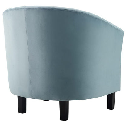 Prospect Channel Tufted Performance Velvet Armchair by Furniture For America
