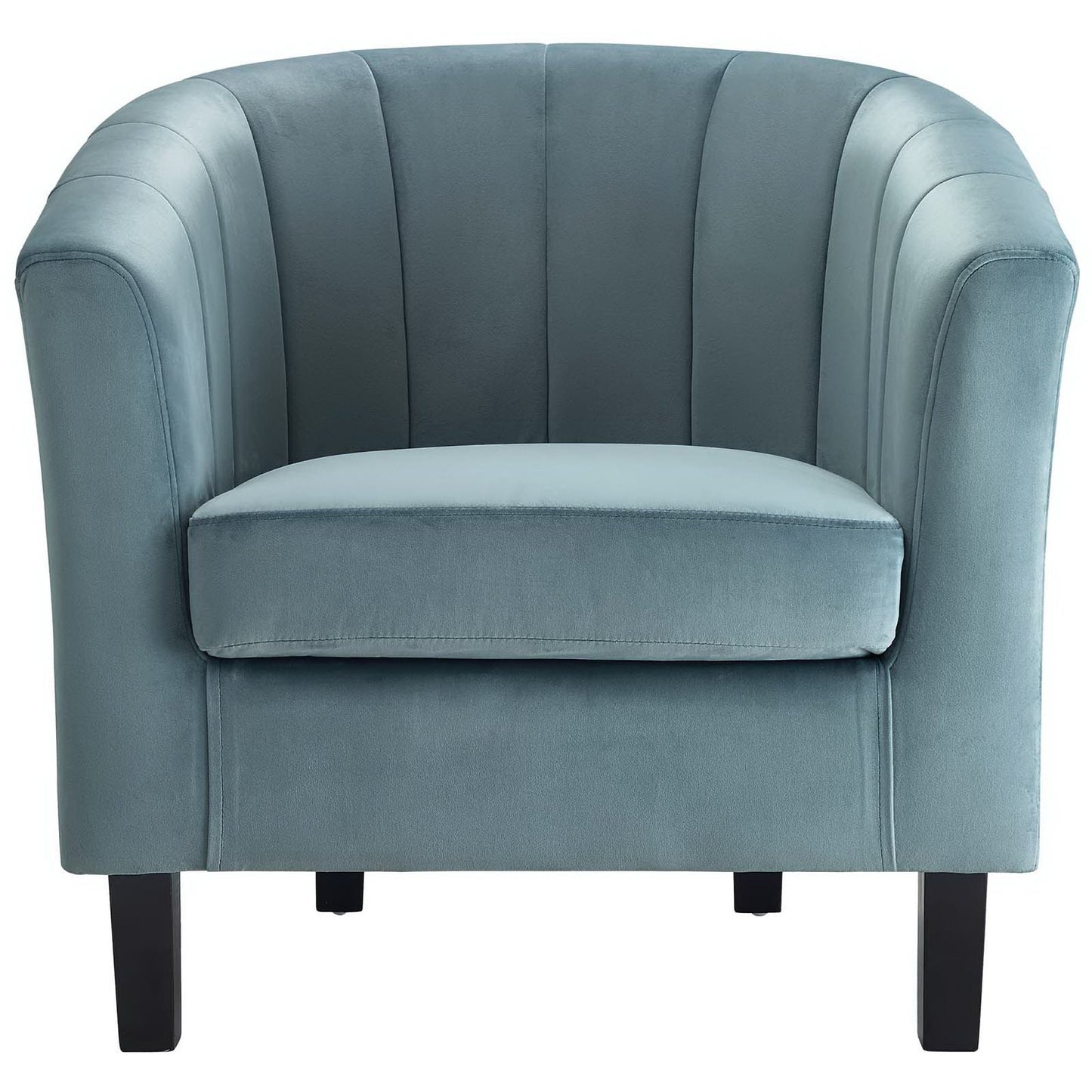 Prospect Channel Tufted Performance Velvet Armchair by Furniture For America