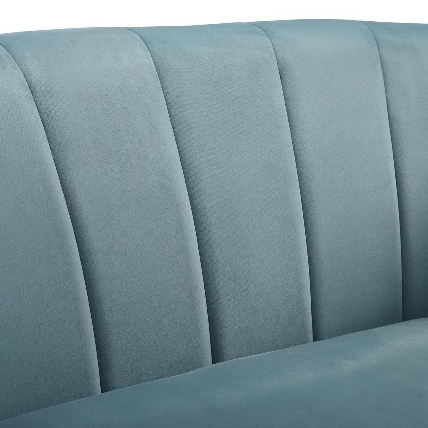 Prospect Channel Tufted Performance Velvet Armchair by Furniture For America