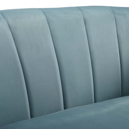 Prospect Channel Tufted Performance Velvet Armchair by Furniture For America