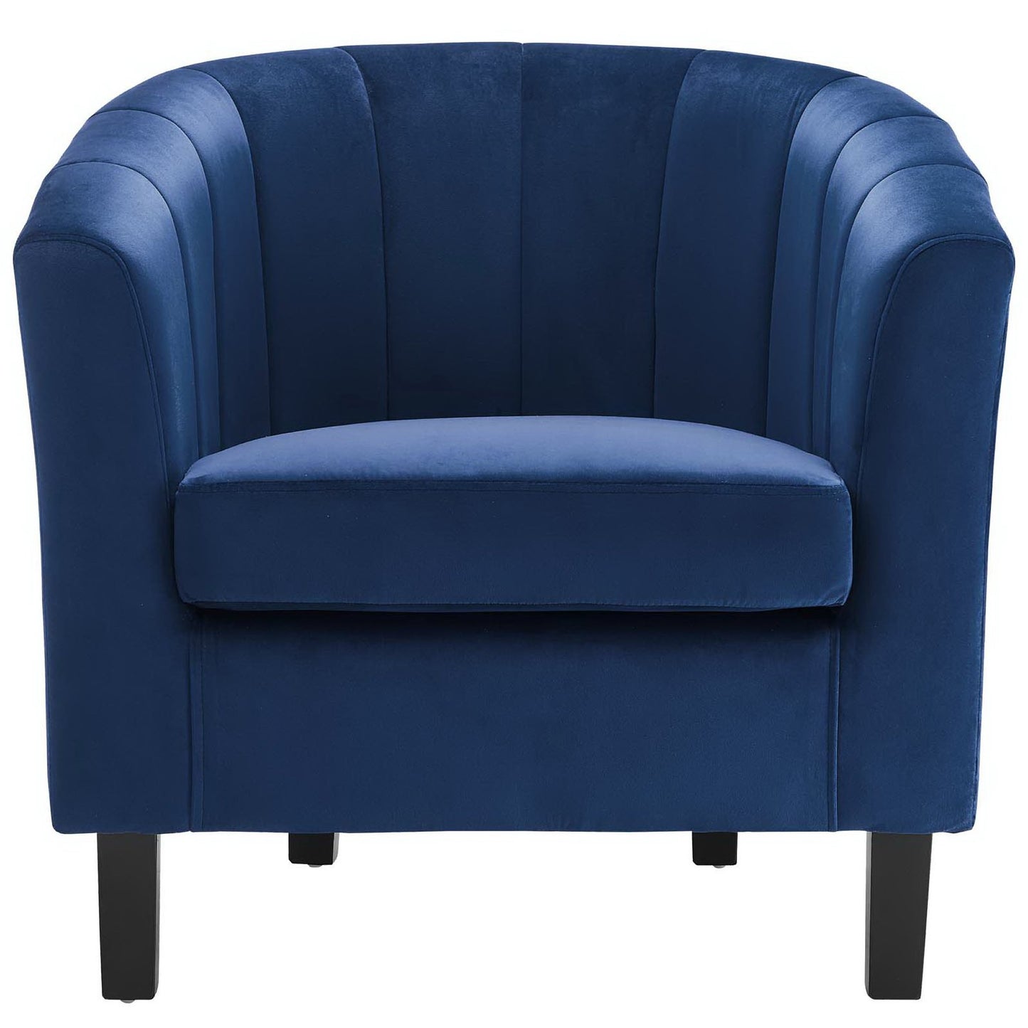 Prospect Channel Tufted Performance Velvet Armchair by Furniture For America