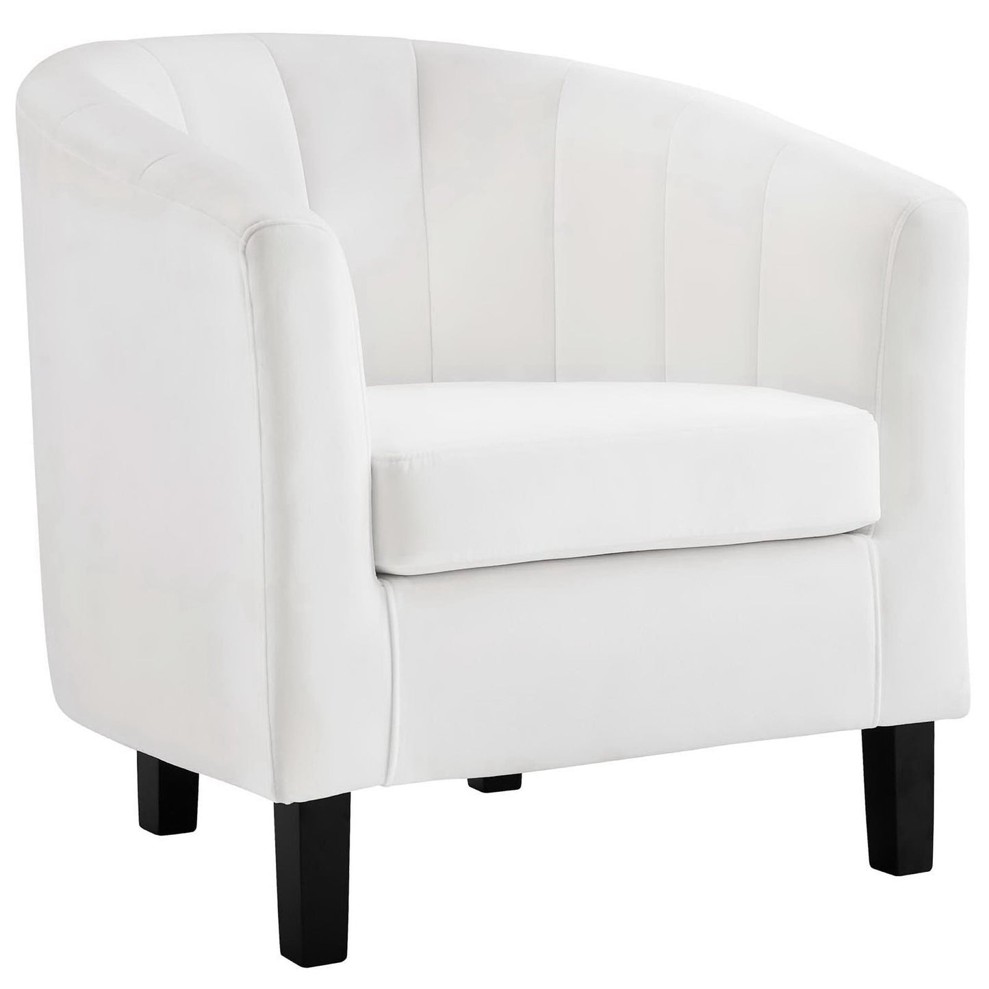 Prospect Channel Tufted Performance Velvet Armchair by Furniture For America