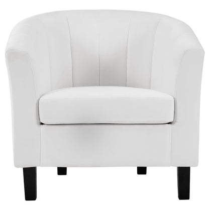 Prospect Channel Tufted Performance Velvet Armchair by Furniture For America