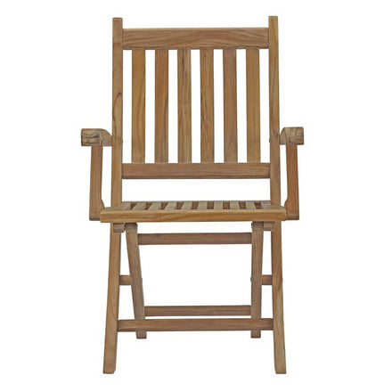 Marina 7 Piece Outdoor Patio Teak Dining Set in Natural
