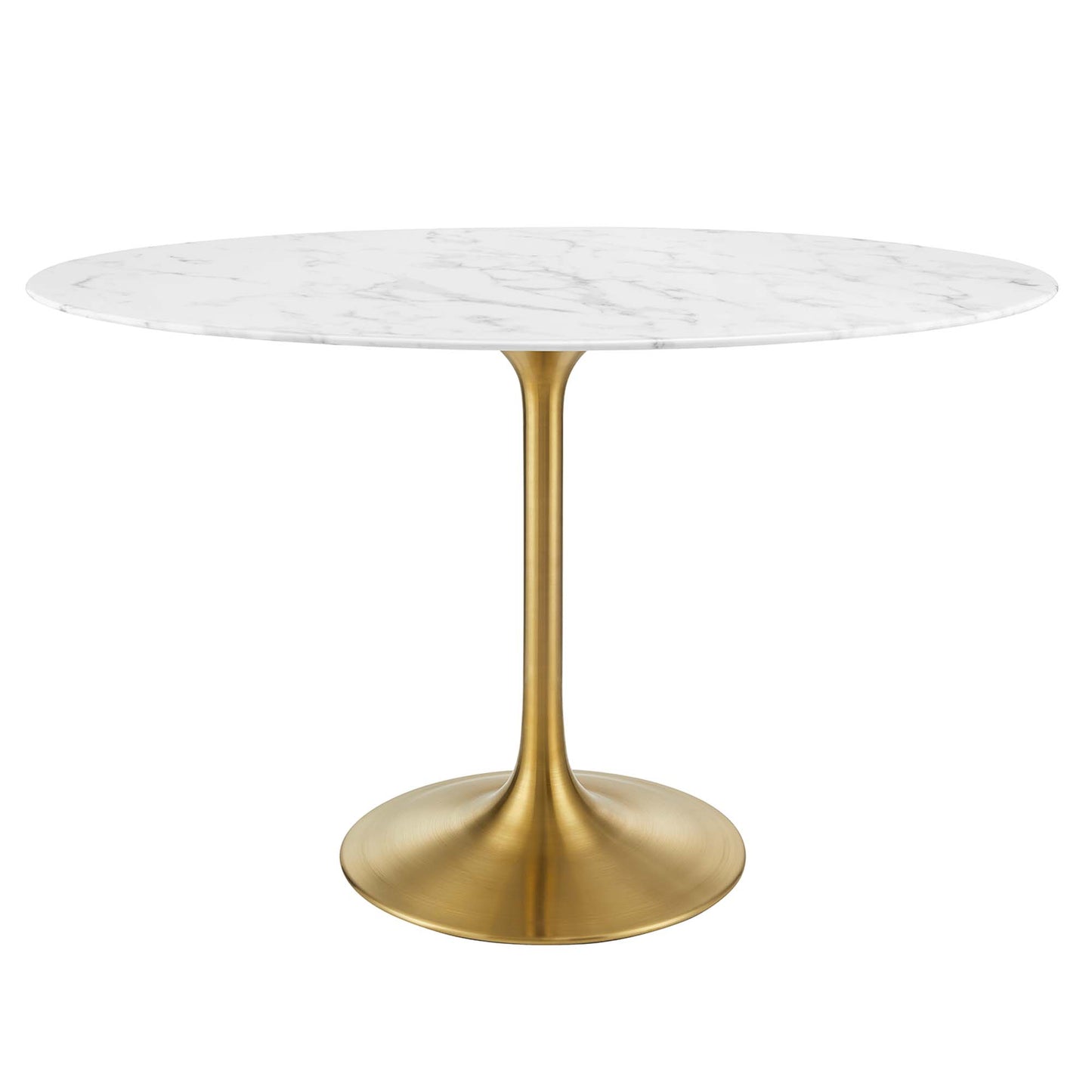Lippa 48" Oval Faux Marble Dining Table by Furniture For America