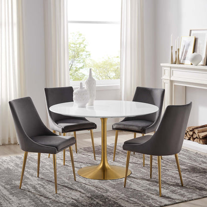 Lippa 48" Round Wood Dining Table by Furniture For America