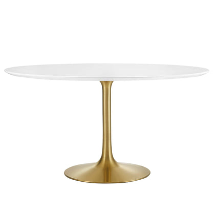 Lippa 54" Round Wood Dining Table by Furniture For America