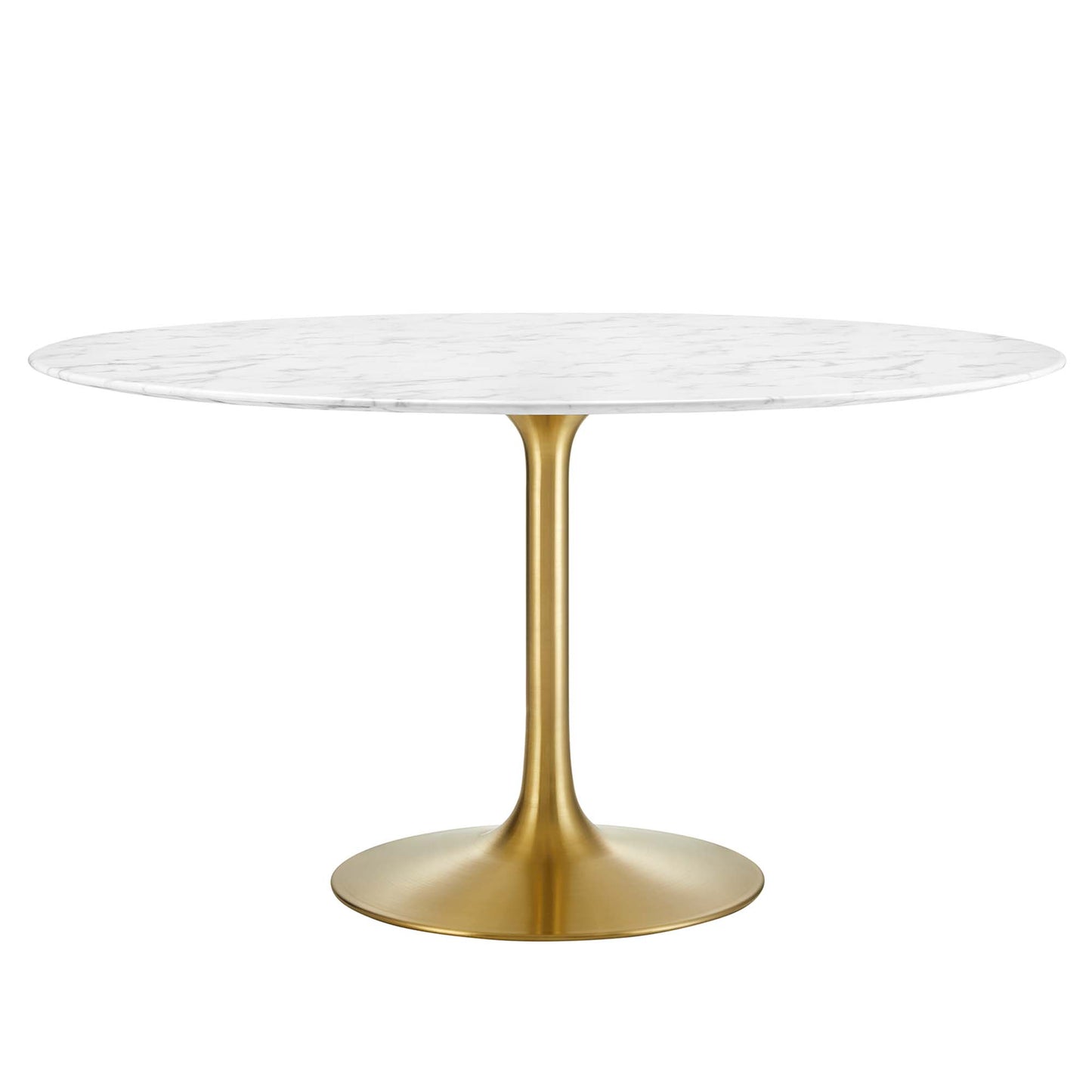 Lippa 54" Round Faux Marble Dining Table by Furniture For America
