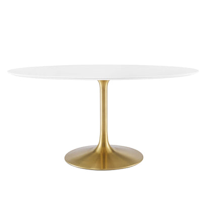 Lippa 60" Oval Wood Dining Table by Furniture For America