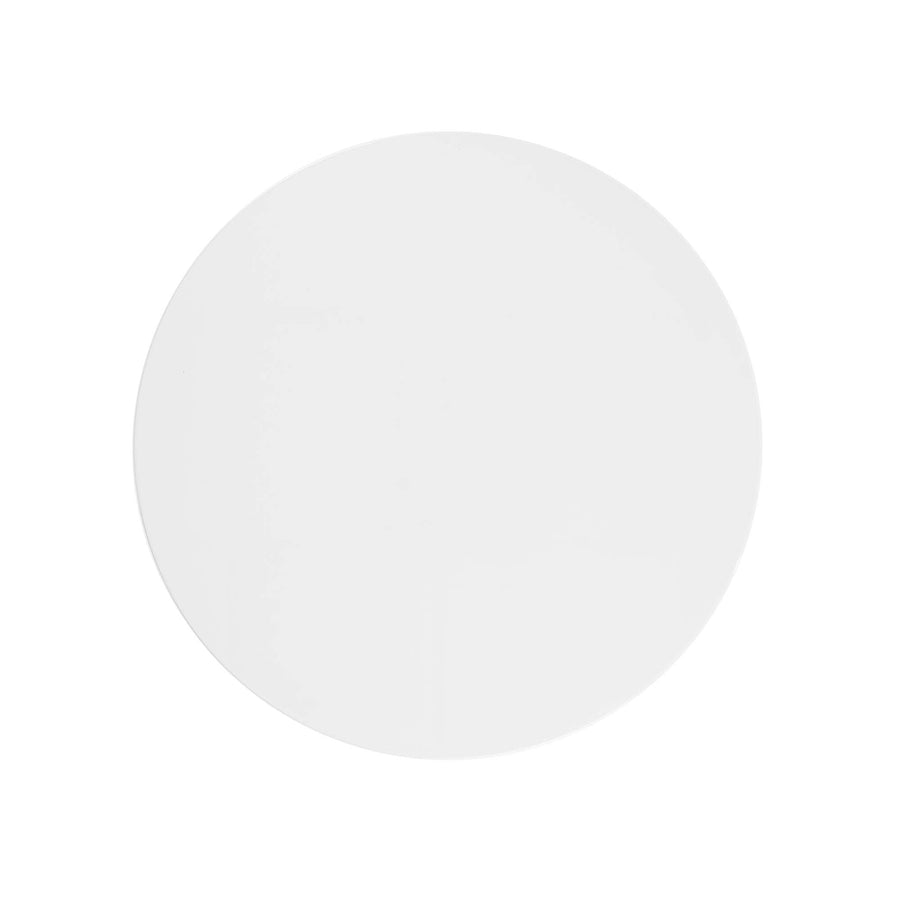 Lumen 28" Round Wood Bar Table in Gold White