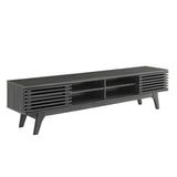 Vera 70" Entertainment Center TV Stand in Charcoal