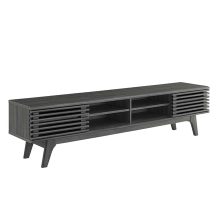 Render 70" Entertainment Center TV Stand in Charcoal