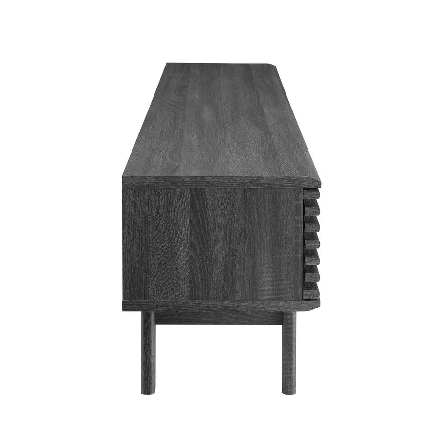 Vera 70" Entertainment Center TV Stand in Charcoal