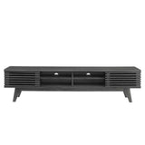 Vera 70" Entertainment Center TV Stand in Charcoal