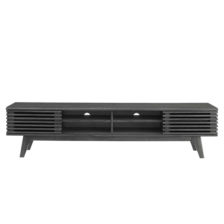 Vera 70" Entertainment Center TV Stand in Charcoal