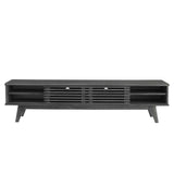 Vera 70" Entertainment Center TV Stand in Charcoal