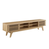 Vera 70" Entertainment Center TV Stand in Oak