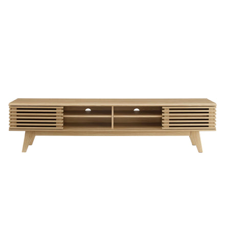 Render 70" Entertainment Center TV Stand in Oak