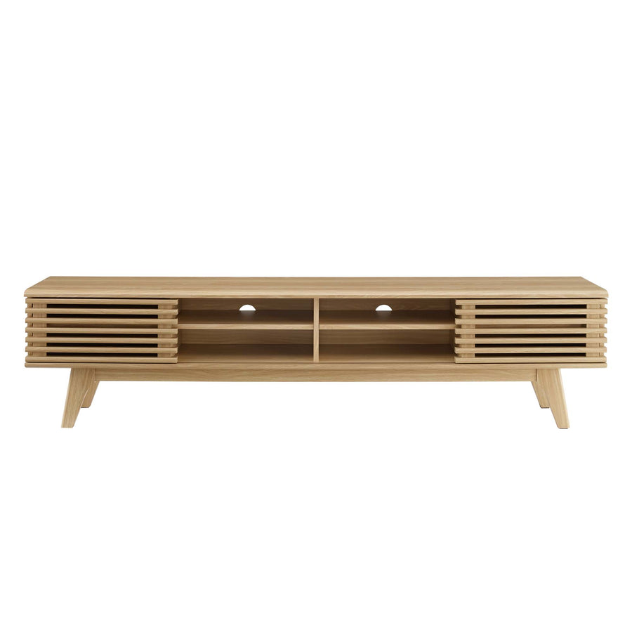 Vera 70" Entertainment Center TV Stand in Oak
