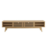 Vera 70" Entertainment Center TV Stand in Oak