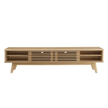 Render 70" Entertainment Center TV Stand in Oak